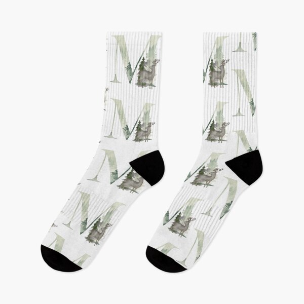 Item preview, Watercolor forest letter M.  designed and sold by tapilipa.