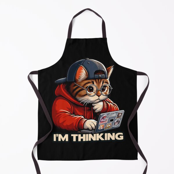 Item preview, I'm Thinking meme Tabby Cat designed and sold by plushism.