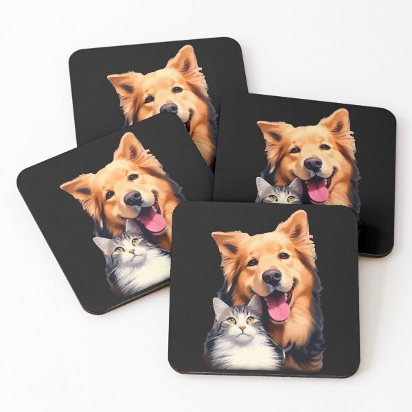 Item preview, Cat and Dog - Friendship Forever. designed and sold by VikArtStudio.