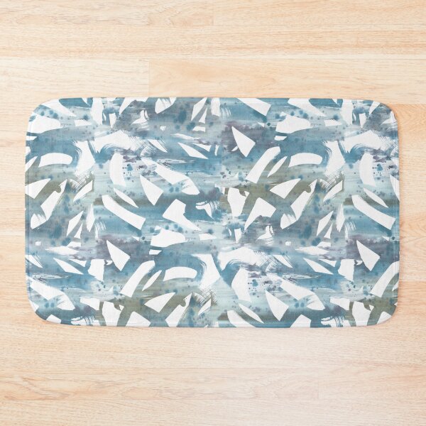 Item preview, Brush strokes blue free	 designed and sold by Alessandro Remo Mazzoni Remotextiles.