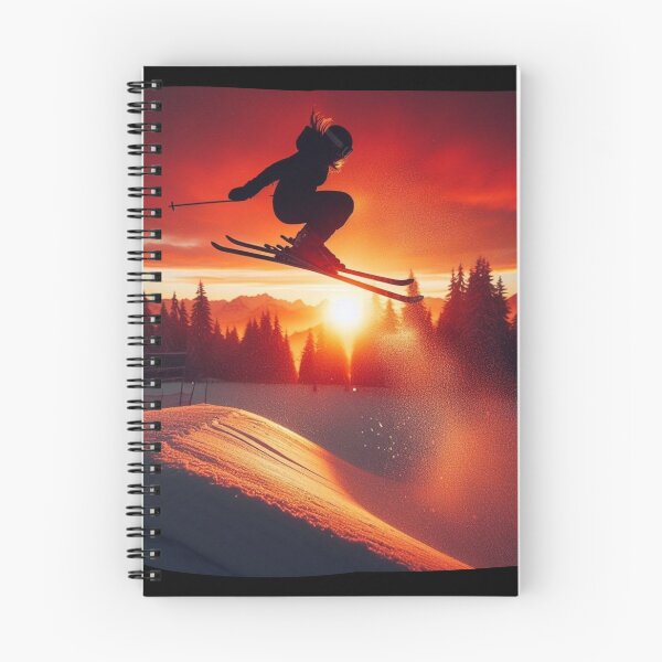 Item preview, Woman's Ski Jumping Sunset designed and sold by HeadTurningArt.