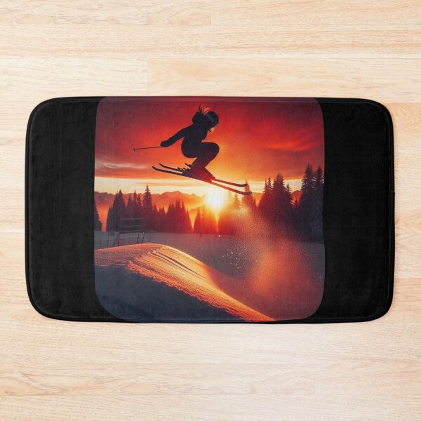 Item preview, Woman's Ski Jumping Sunset designed and sold by HeadTurningArt.