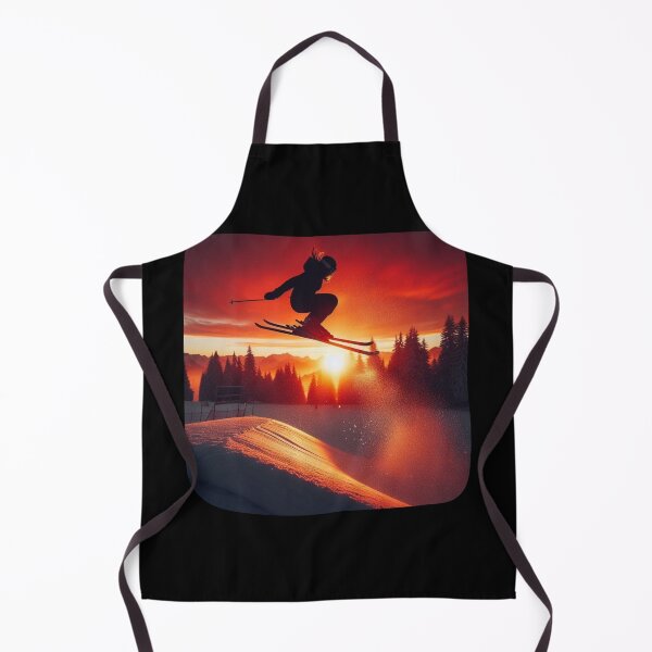Item preview, Woman's Ski Jumping Sunset designed and sold by HeadTurningArt.