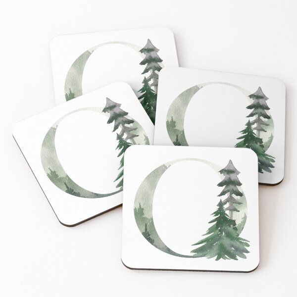 Artikelvorschau, Watercolor forest letter O. entworfen und verkauft von tapilipa.