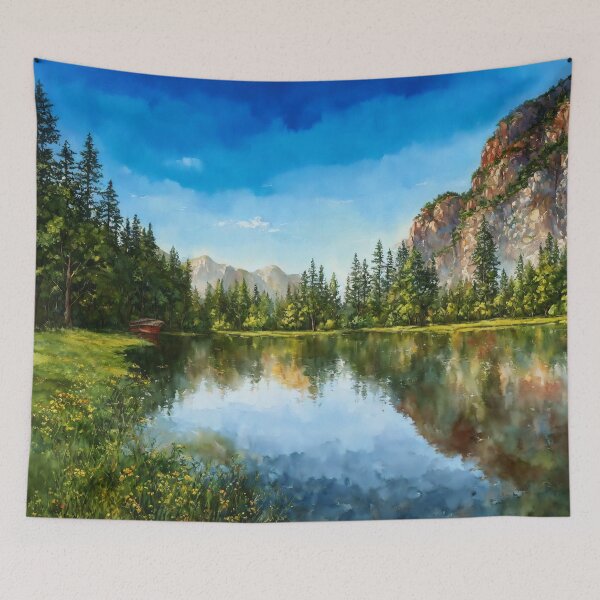 Item preview, Tranquil Reflections: Yosemite's Mountain Lake designed and sold by Delemore Art.