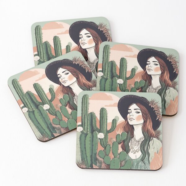Item preview, Woman and Cactus designed and sold by Mozyden.