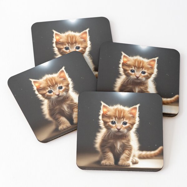 Item preview, Cute Fluffy Ginger Kitten - AI designed and sold by JulieSouster.