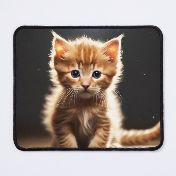 Item preview, Cute Fluffy Ginger Kitten - AI designed and sold by JulieSouster.