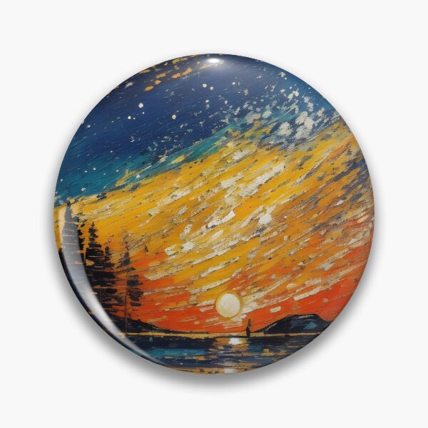 Item preview, Sunset with galactic universe designed and sold by enhan.