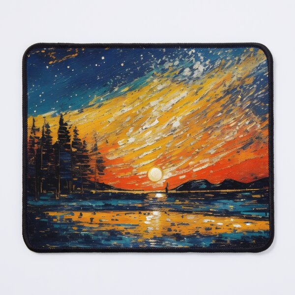 Item preview, Sunset with galactic universe designed and sold by enhan.