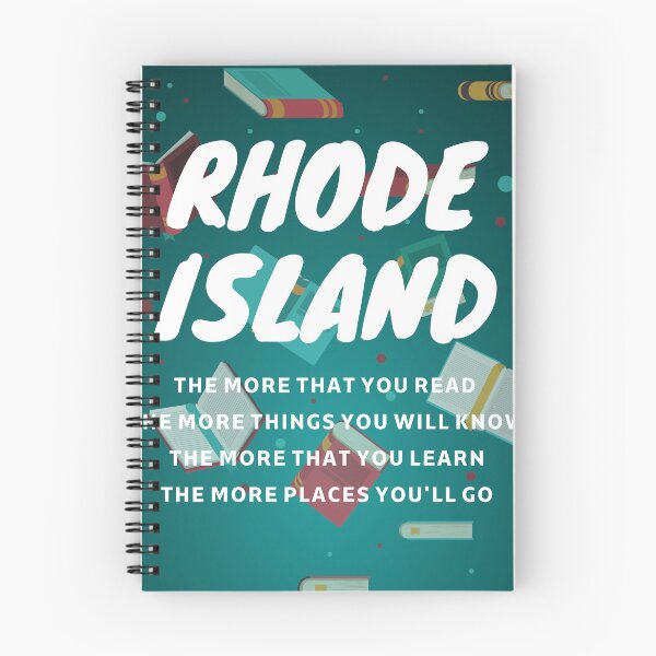 Item preview, Rhode Island - The More You Read The More u Travel  designed and sold by DesignDistrict7.