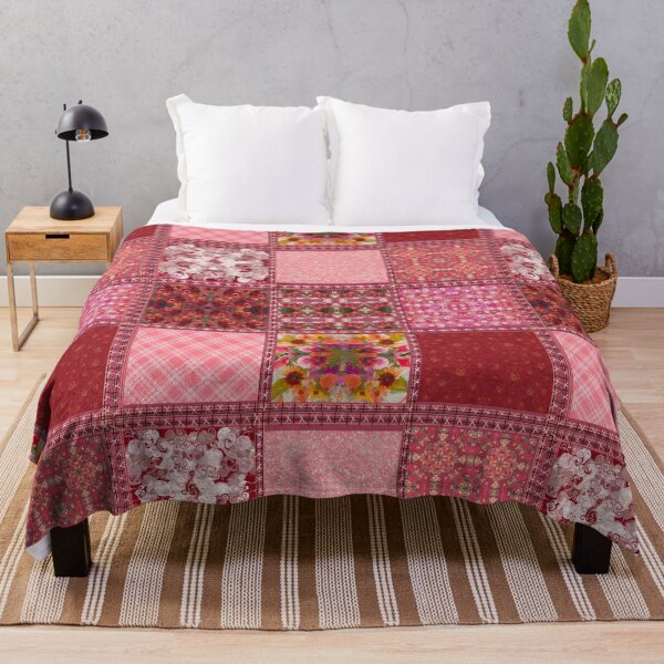 Item preview, Red patchwork  designed and sold by Flowersonstuff.