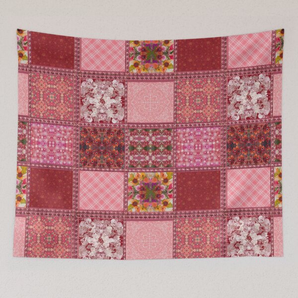 Item preview, Red patchwork  designed and sold by Flowersonstuff.