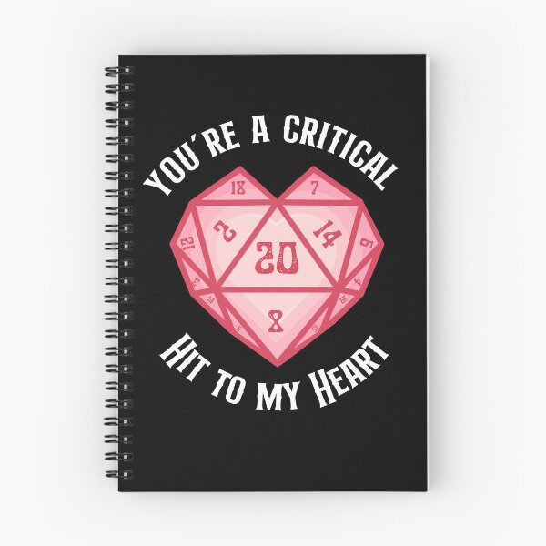 Item preview, D20 Heart: Dnd Valentines heart for d&d players: Critical hit to my heart. designed and sold by DungeonAtelier.