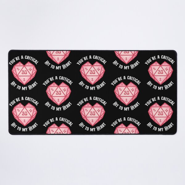 Item preview, D20 Heart: Dnd Valentines heart for d&d players: Critical hit to my heart. designed and sold by DungeonAtelier.