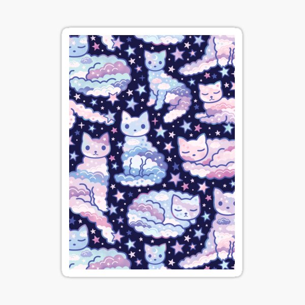 Item preview, Cloud Kittens Blue designed and sold by CarlyWatts.