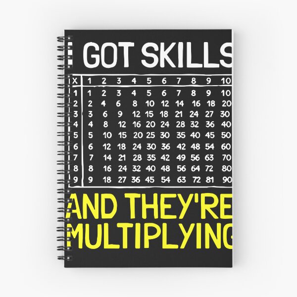 Item preview, Funny Math I Got Skills They're Multiplying designed and sold by Pitchou07.