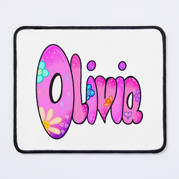 Item preview, Top 10 best personalised gifts - pink personalised, personalized name with pattern - custom name. Olivia designed and sold by Artonmytee.