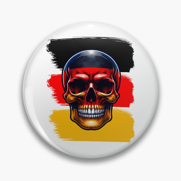 Item preview, Skull with German colors black, red, gold designed and sold by GabbyKI261.