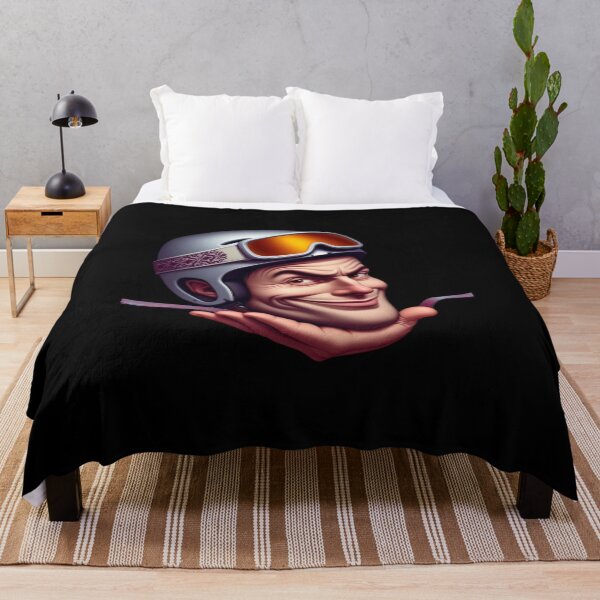 Item preview, Funny Skiers Face designed and sold by HeadTurningArt.