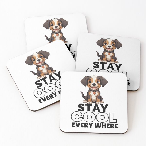 Item preview, Stay cool everywhere - Dog print design  designed and sold by zingster.