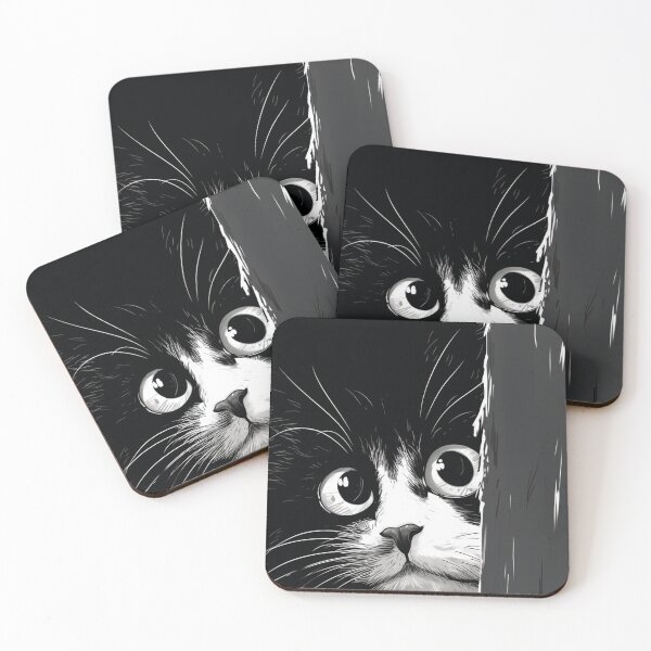 Item preview, Surprised Peeping Cat designed and sold by GrinGalore.