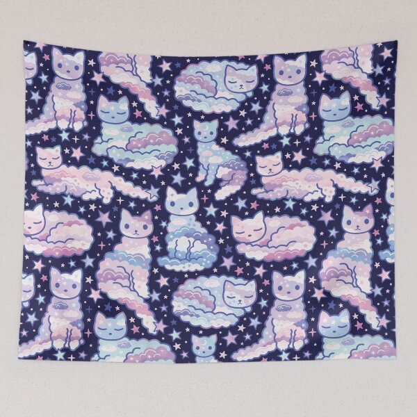 Item preview, Cloud Kittens Blue designed and sold by CarlyWatts.