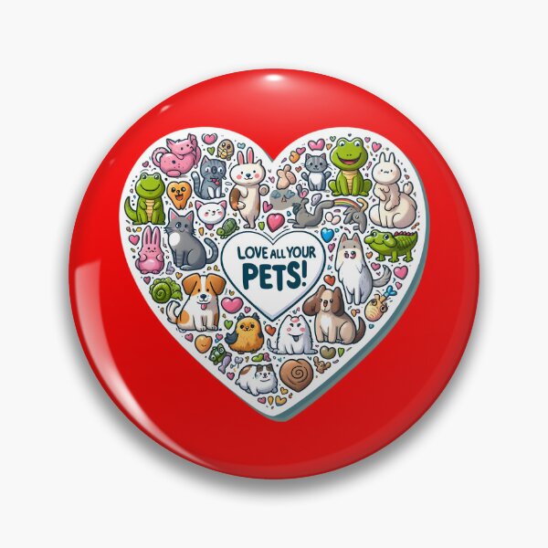 Item preview, Pet Parade: Heartfelt Hats, Joyful Gathering of Many designed and sold by AI-Only Creations.