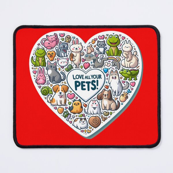 Item preview, Pet Parade: Heartfelt Hats, Joyful Gathering of Many designed and sold by AI-Only Creations.