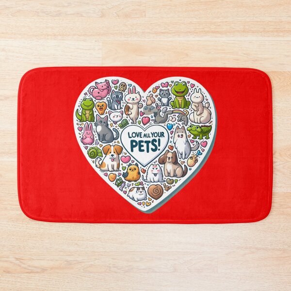 Item preview, Pet Parade: Heartfelt Hats, Joyful Gathering of Many designed and sold by AI-Only Creations.
