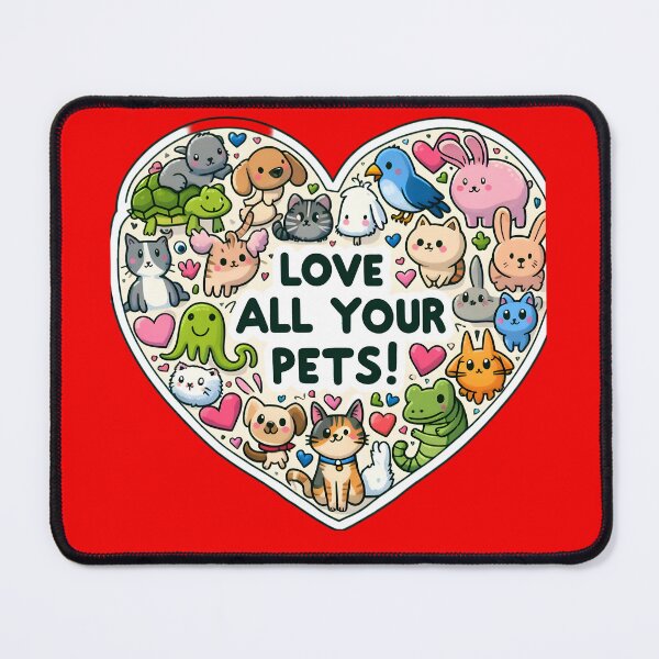 Item preview, Heartful Pets: Hats, Joy, Whimsy in Artful Celebration designed and sold by AI-Only Creations.