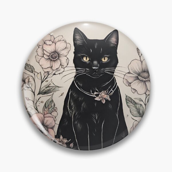 Item preview, Flower Cat Tattoo designed and sold by Mozyden.