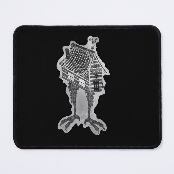 Item preview, Black and white Baba Yaga's house designed and sold by Magdalena Borkowska.