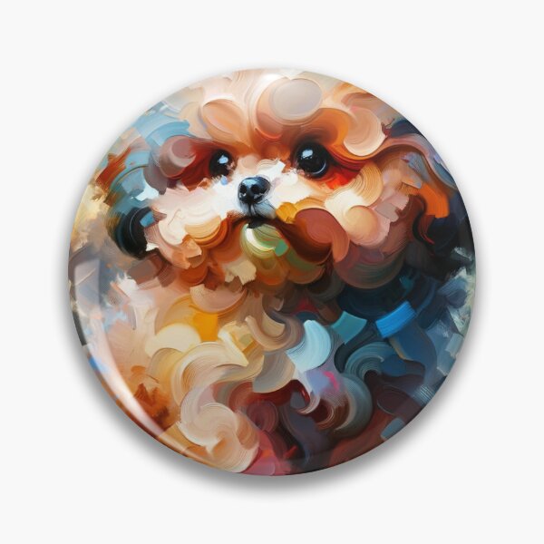 Item preview, Poodle Art / Abstract Poodle Art / Colorful Dog Art designed and sold by toypoodlemom.