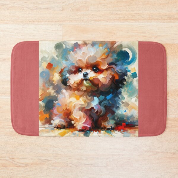 Item preview, Poodle Art / Abstract Poodle Art / Colorful Dog Art designed and sold by toypoodlemom.