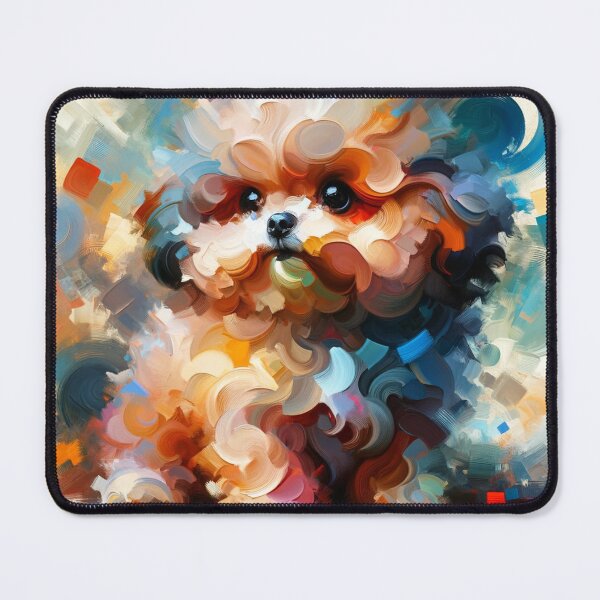 Item preview, Poodle Art / Abstract Poodle Art / Colorful Dog Art designed and sold by toypoodlemom.