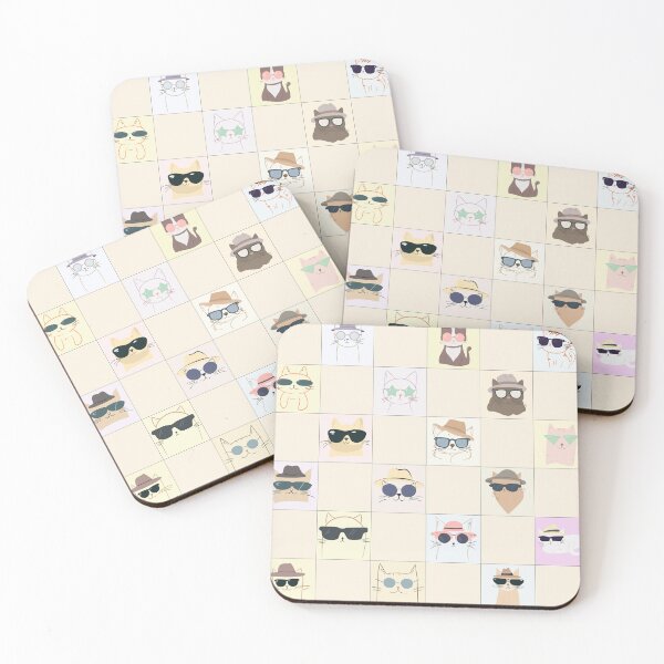 Item preview, Check Meowt - Cat Check Board Pattern - Cat Checkers - Minimalistic  designed and sold by ShutterStudios.