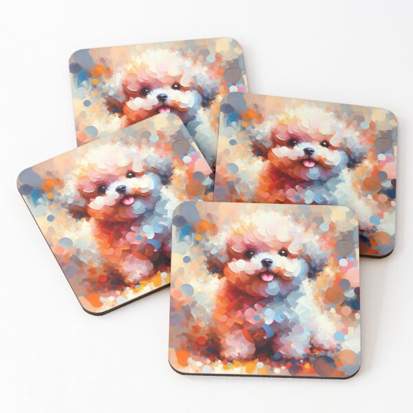 Item preview, Abstract Adorable Colorful Toy Poodle / Cute Poodle Art designed and sold by toypoodlemom.