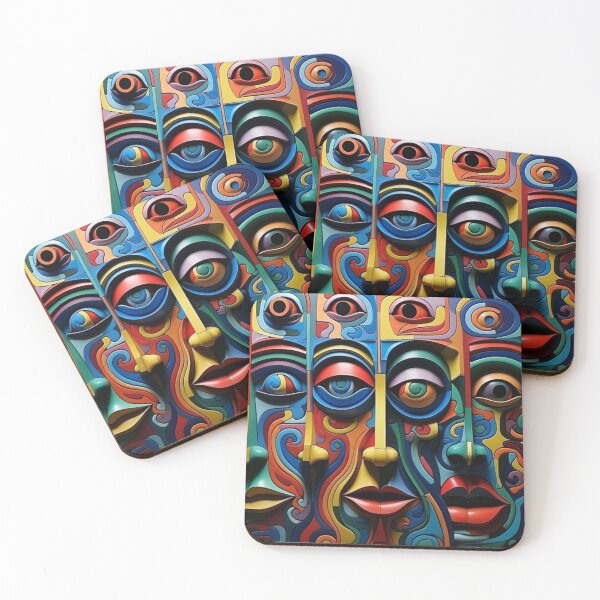 Item preview, Beauty expresionism face pattern designed and sold by SmileshareShop.