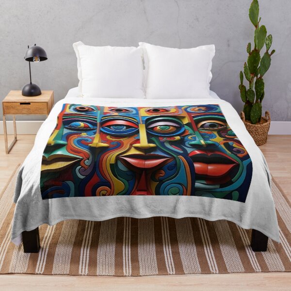 Item preview, Beauty expresionism face pattern designed and sold by SmileshareShop.