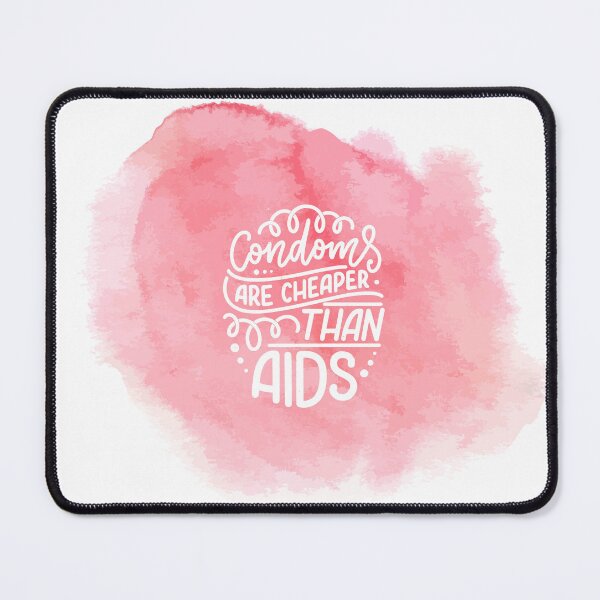 Item preview, Condoms are better than Aids Quotes Typography Design designed and sold by creativeideaz.