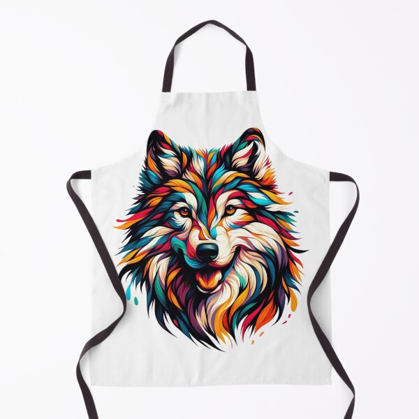 Artikelvorschau, Expressiver Wolf im Fauvismus-Stil: Kühne Farbkontraste und lebendige Formen entworfen und verkauft von NexusSales.