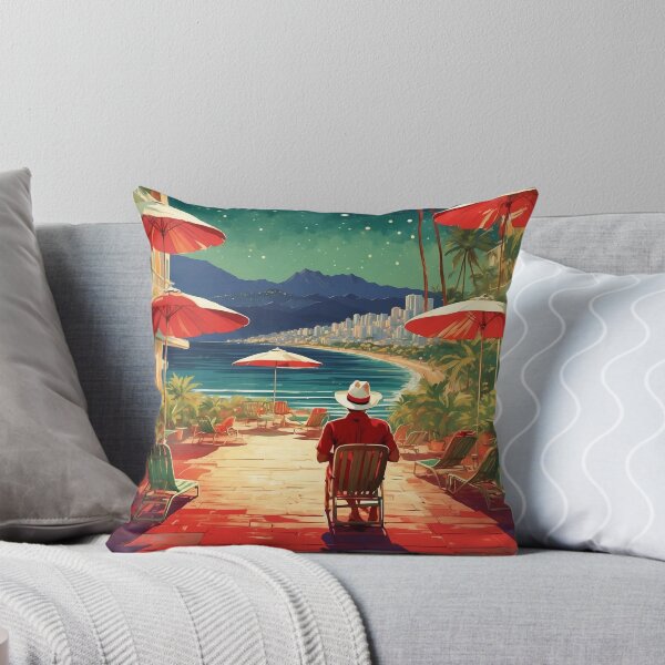 Item preview, Acapulco Beach Starry Night Mexico Vintage Poster designed and sold by TravelersGems.