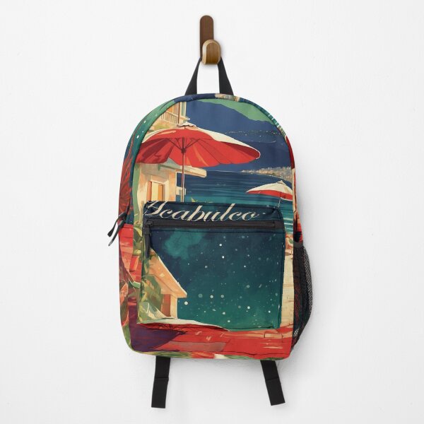 Item preview, Acapulco Beach Starry Night Mexico Vintage Poster designed and sold by TravelersGems.