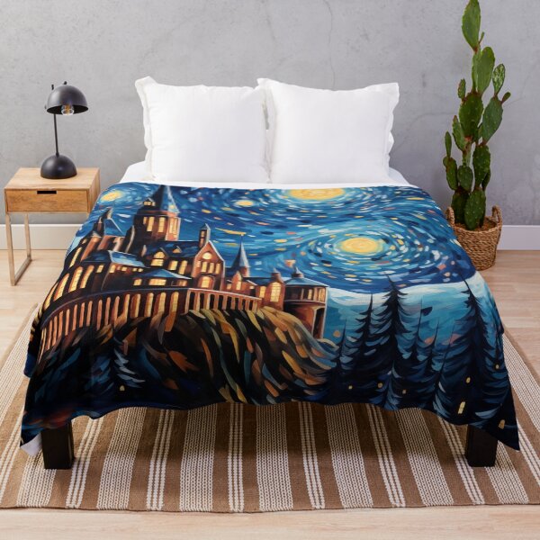 Item preview, castle and starry night designed and sold by WarmHeartedArt.