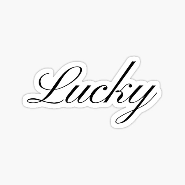 Item preview, lucky word stickers & more designed and sold by maryinmelb.