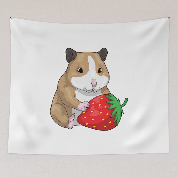 Item preview, Hamster Strawberry Fruit designed and sold by Snabdesign84.