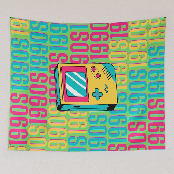 Item preview, 1990s retro design 19 - Green Background designed and sold by PunjabanJatti.