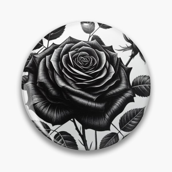 Item preview, Aesthetic Black Rose Flower designed and sold by Greydate.