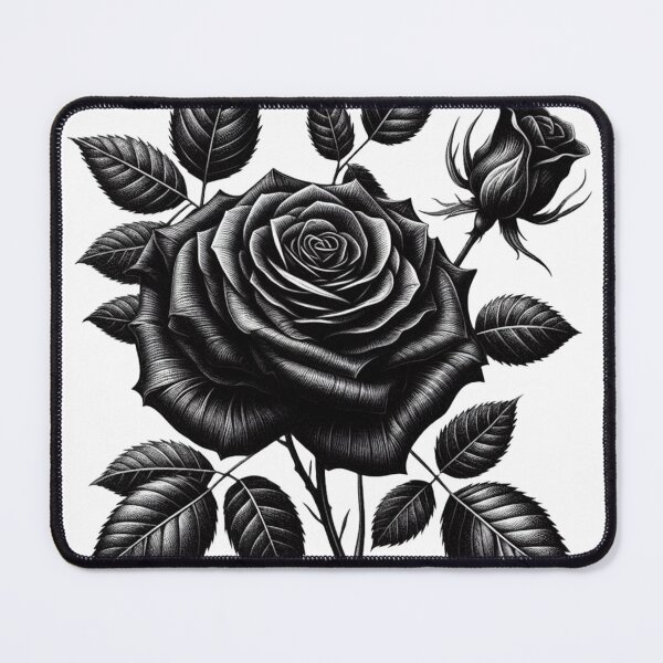 Item preview, Aesthetic Black Rose Flower designed and sold by Greydate.